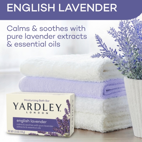 Yardley London English Lavender Moisturizing Bath Soaps Bundle of 2, 4.0 oz. - Picture 4 of 7